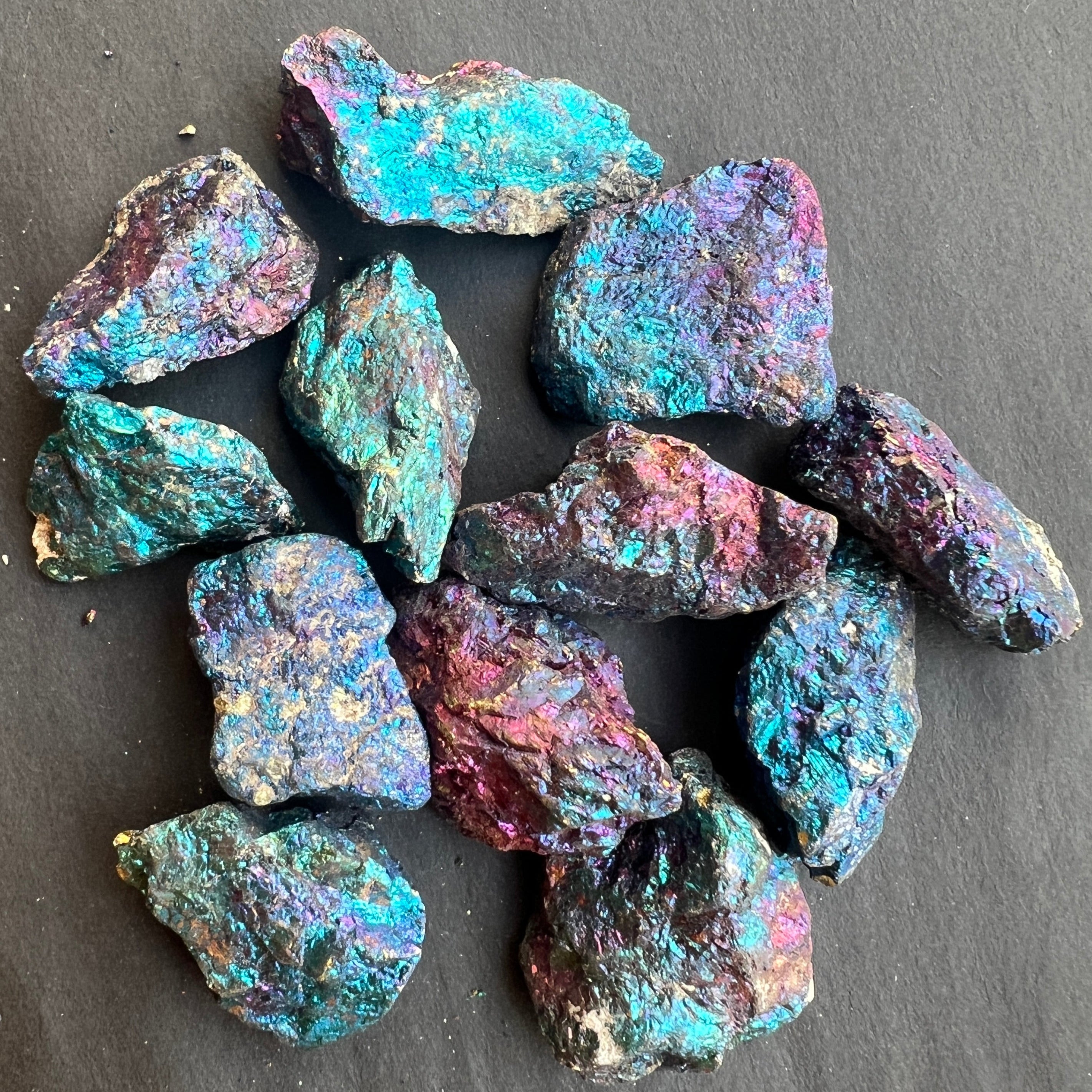 Calcopirita iridescentă din Mexic piatra bruta