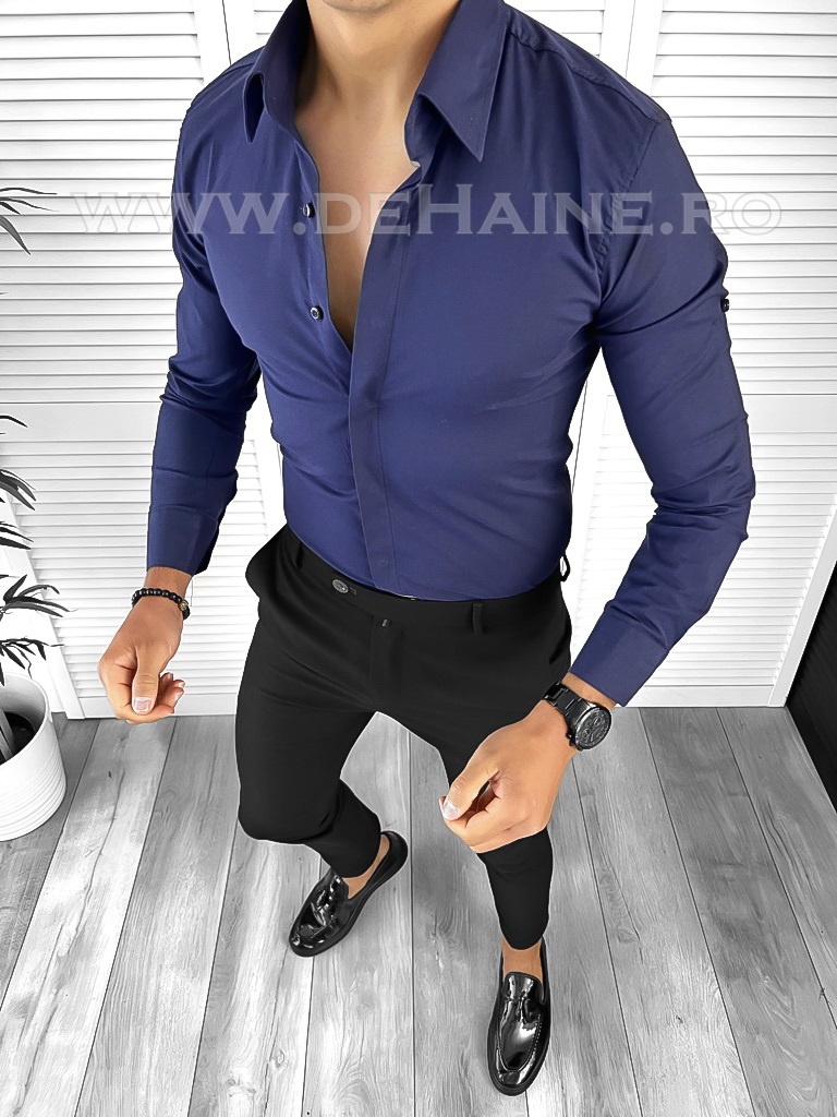 Camasa barbati bleumarin slim fit B8412 W19-4.1 E