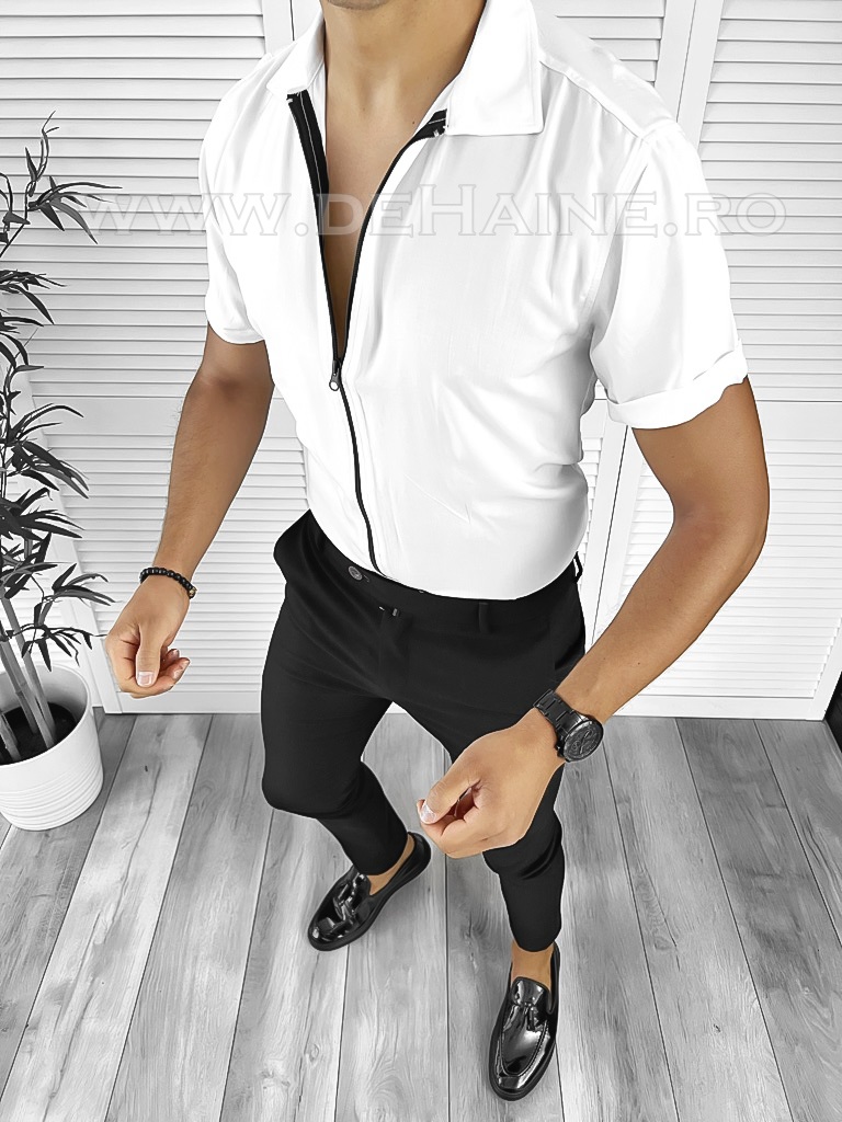 Camasa barbati casual alba slim fit B8411 P20-1.1