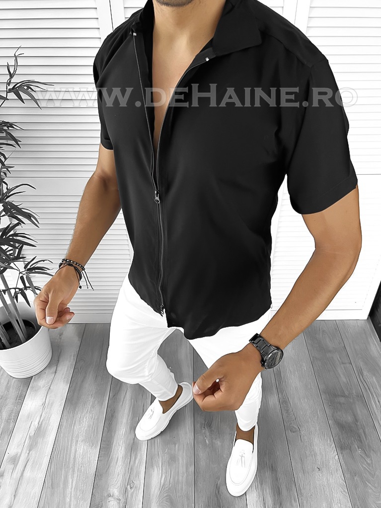 Camasa barbati slim fit neagra B9315 O6-3.2