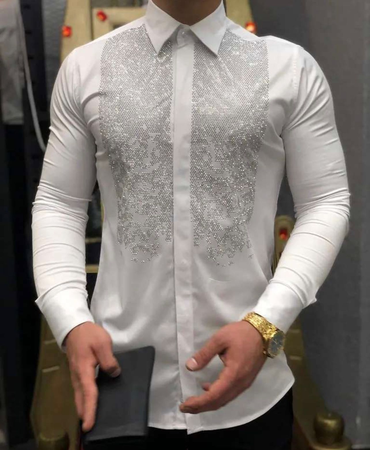 Camasa barbati slim fit pentru evenimente B7715 22A-4.2