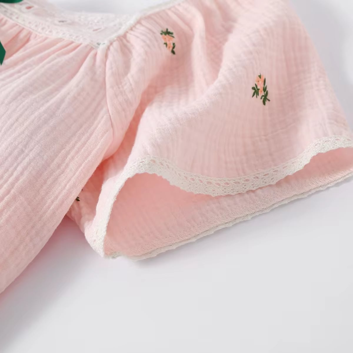 Camasa de noapte "Calm Night" din bumbac, PJ027, Roz - poza 3