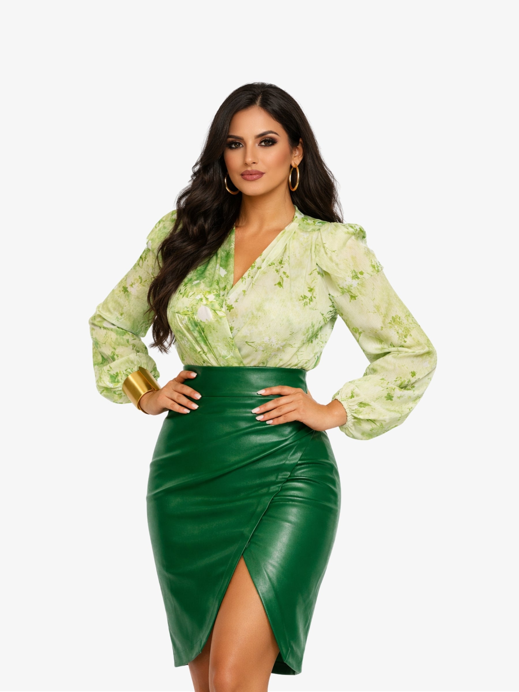 Camasa Eleganta “Denia”, Verde - L