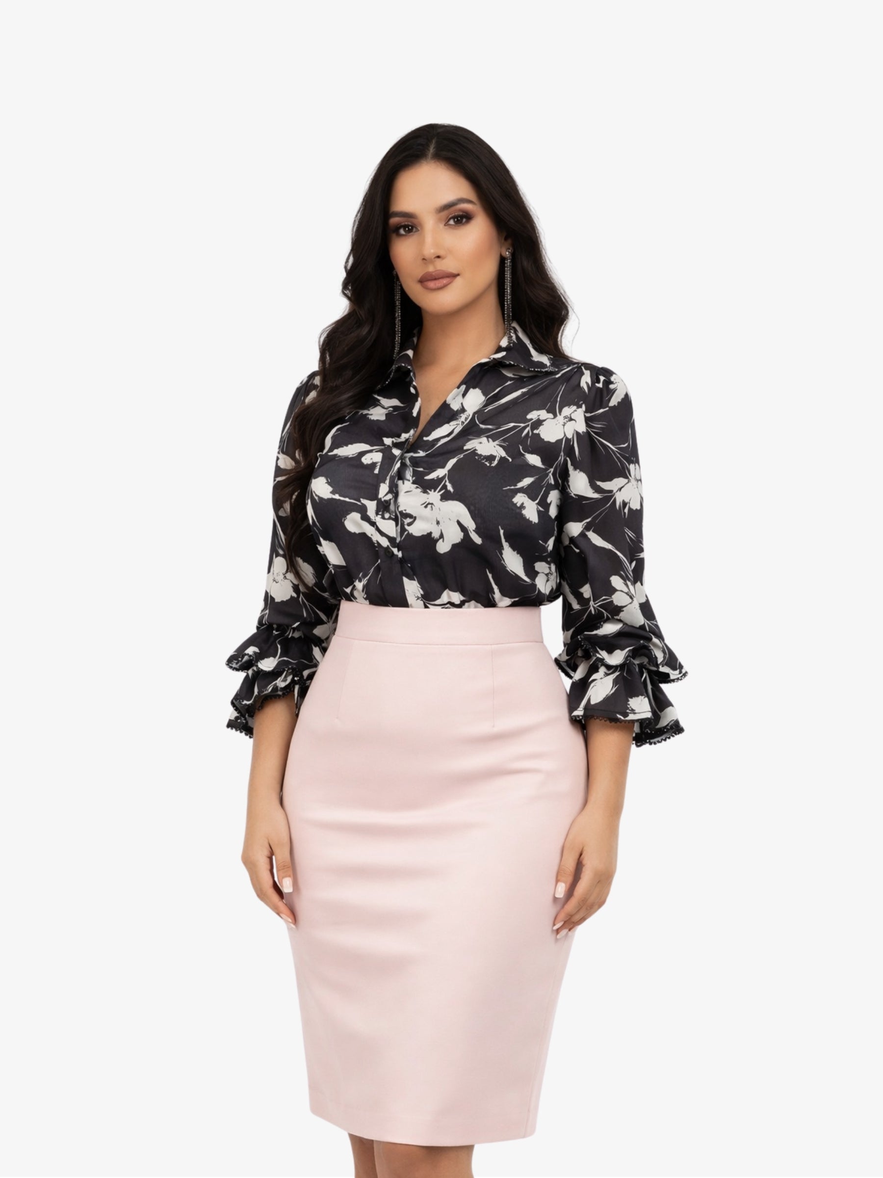 Camasa Eleganta "Eliana", Negru - M