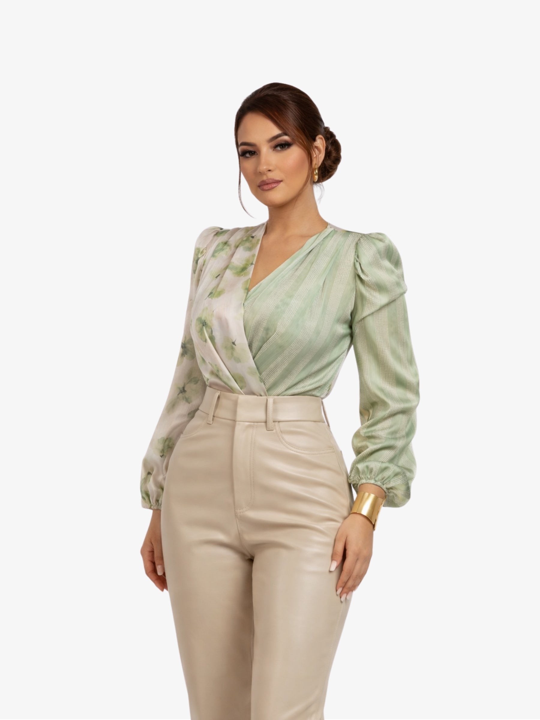 Camasa Eleganta “Relia”, Verde - S
