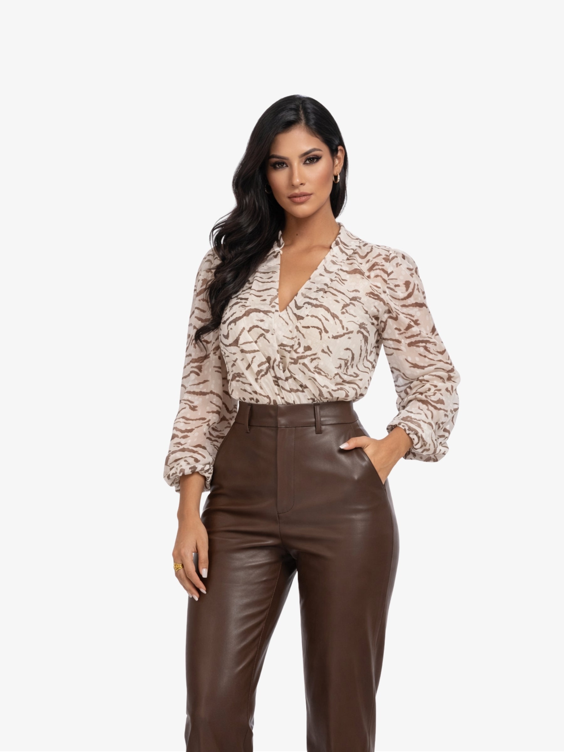 Camasa Eleganta “Sherin”, Maro - XL