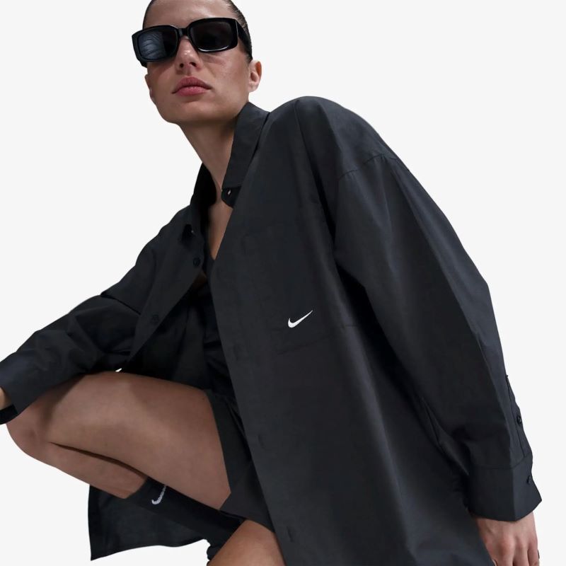 Camasa Nike W NSW NK CHLL PPLN LS BTN TOP - poza 2