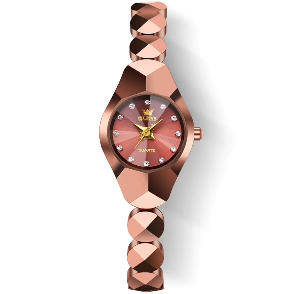 Ceas de dama Olevs CS1953, otel inoxidabil, rose gold, cadran rose gold - poza 1