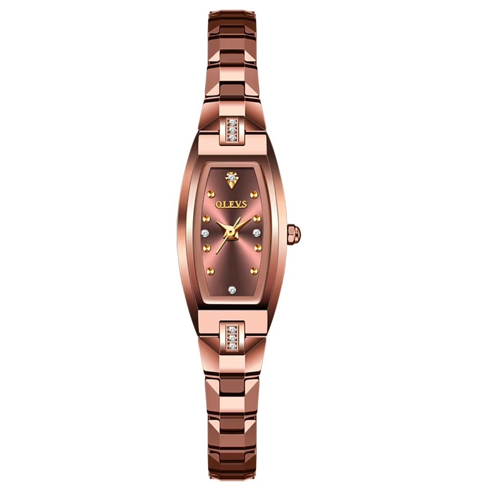 Ceas de dama Olevs CS1955, otel inoxidabil, rose gold, cadran rose gold - poza 1