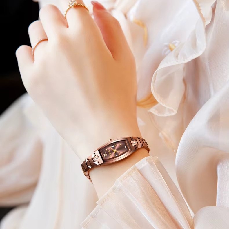 Ceas de dama Olevs CS1955, otel inoxidabil, rose gold, cadran rose gold - poza 2