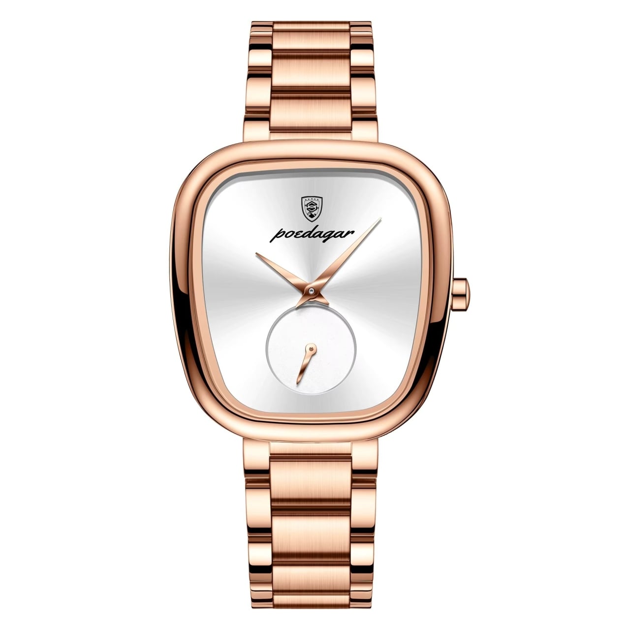 Ceas de dama Poedagar CS1893, otel inoxidabil, rose gold, cadran alb - poza 1