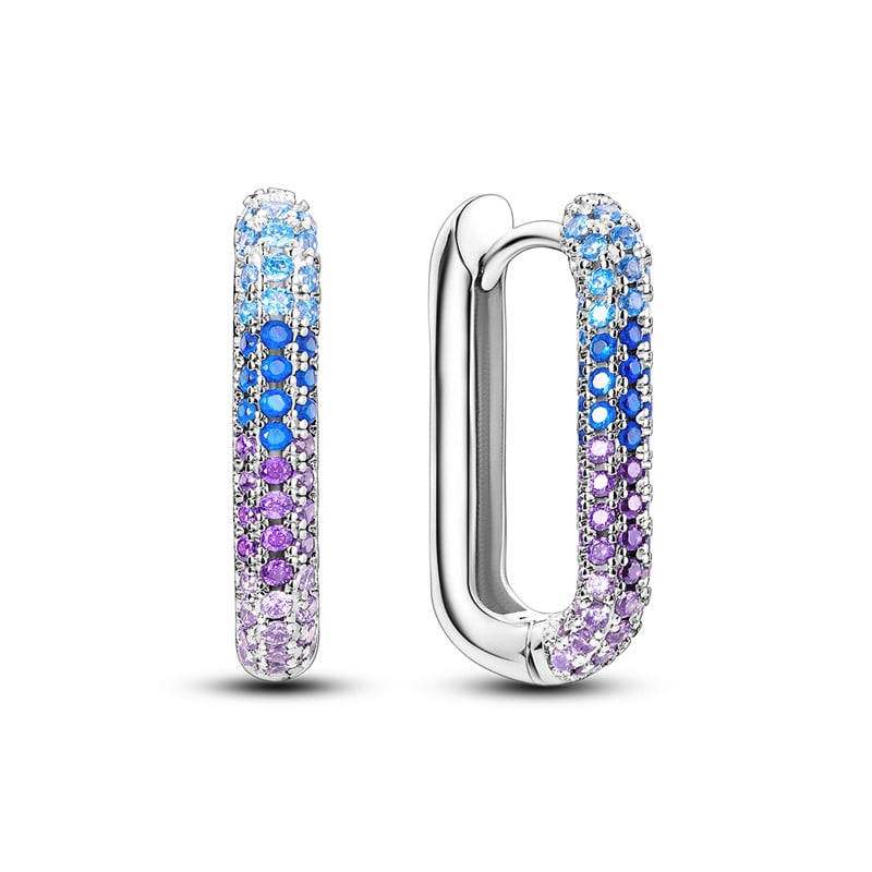 Cercei argint 925, JW582, model elegant, placati cu rodiu - poza 1