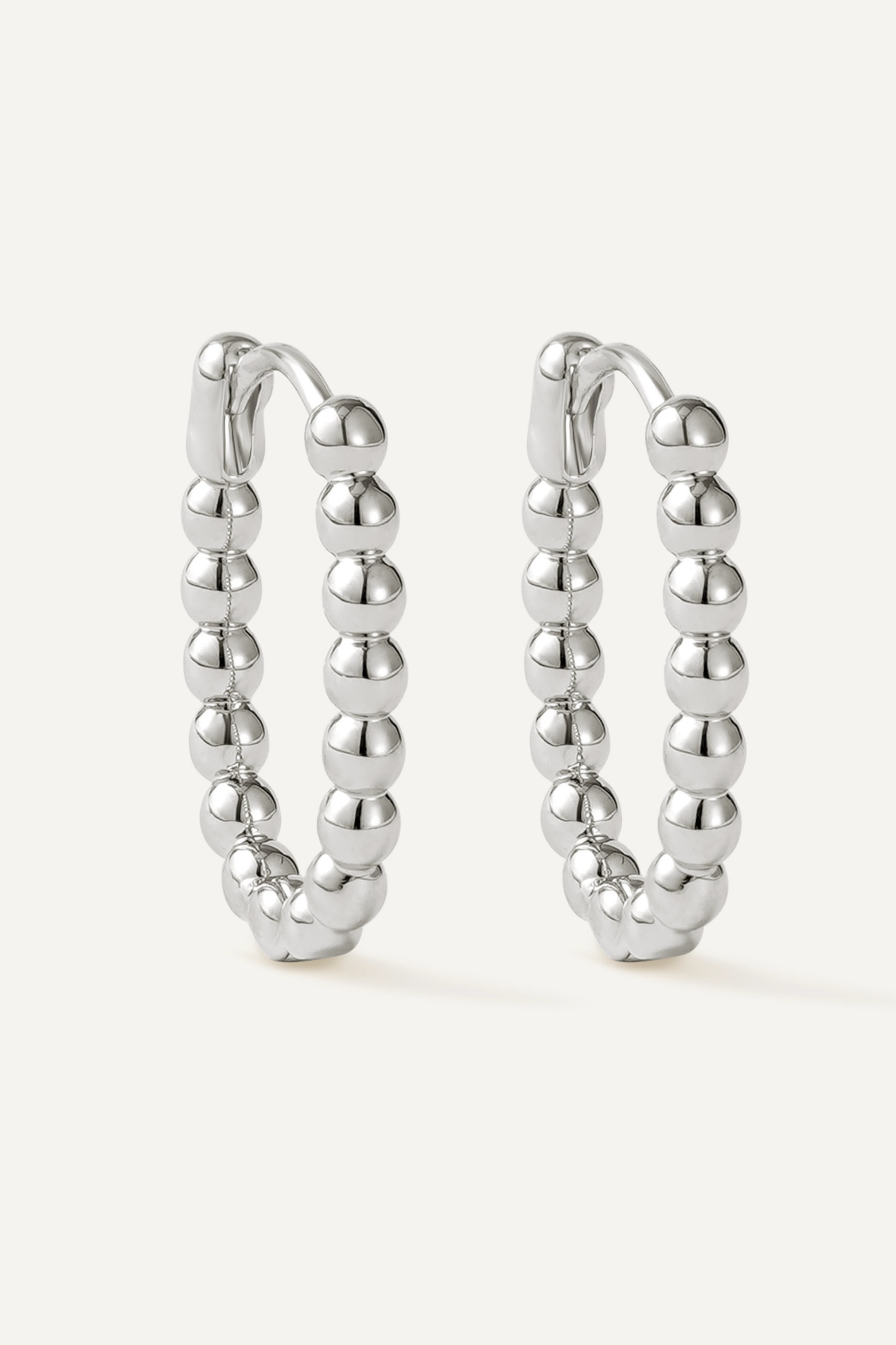 Cercei Beaded Silver - Default Title