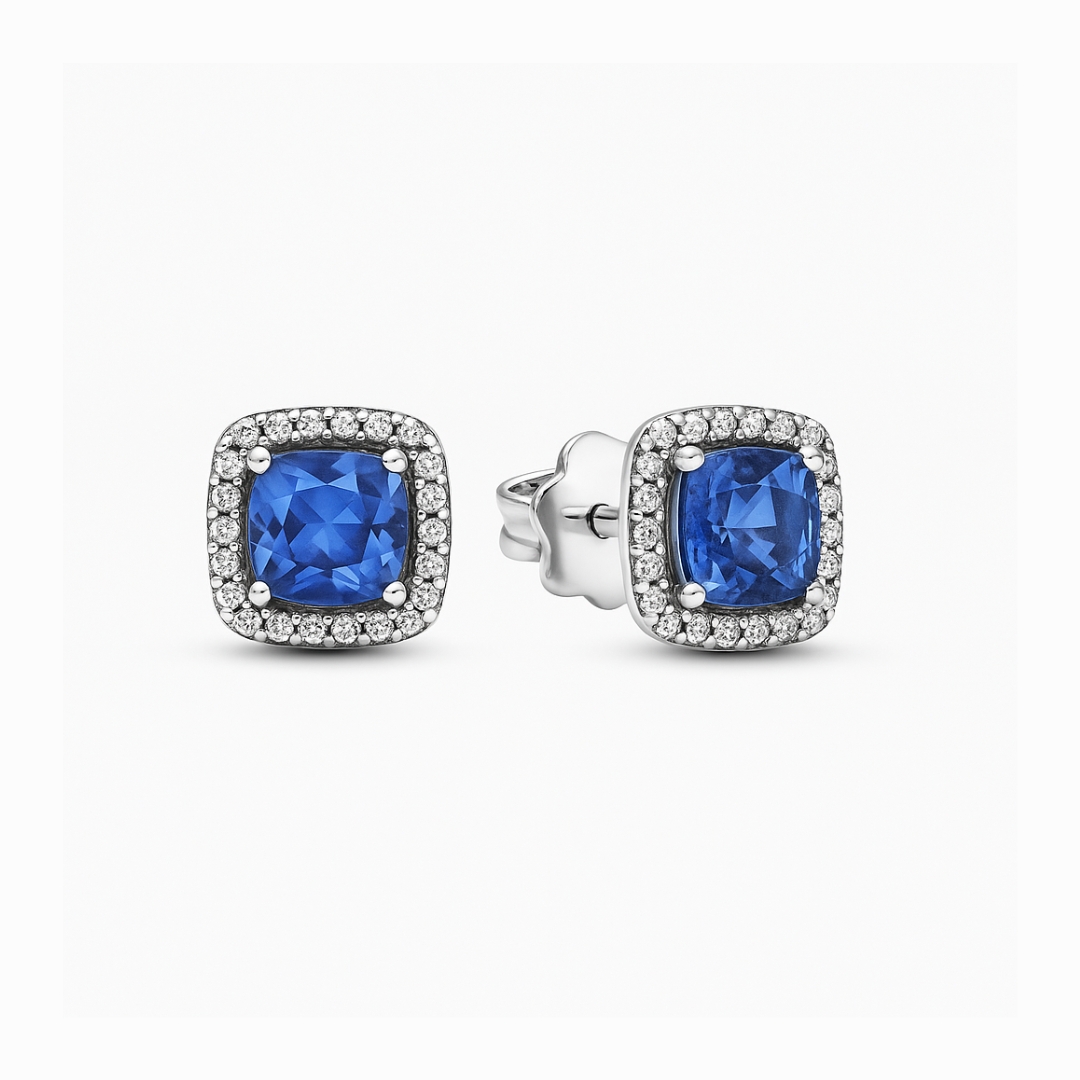 Cercei Blue Silver Cu Argint