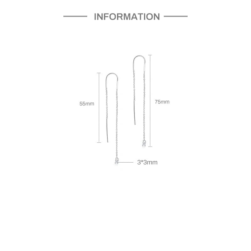 Cercei lungi argint 925, JW1069, model cu zirconiu, placati cu aur - poza 3
