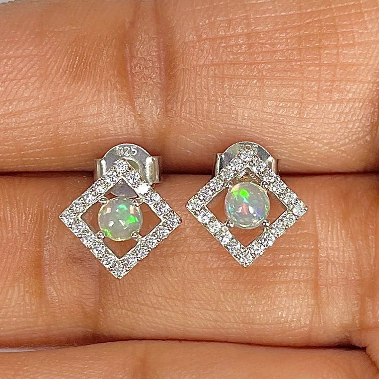 Cercei opal din argint | Iris