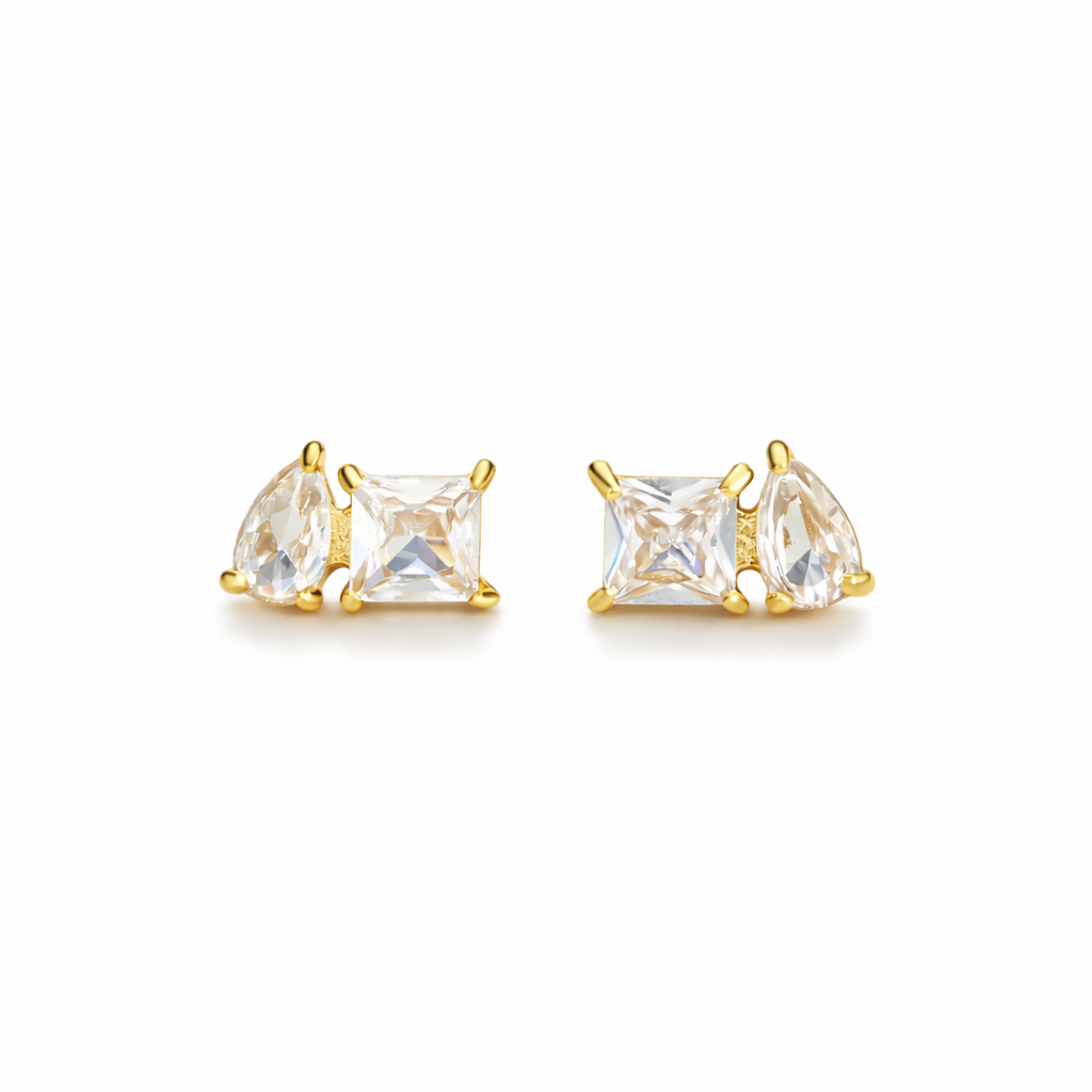 Cercei Tennis Placati cu Aur 18k