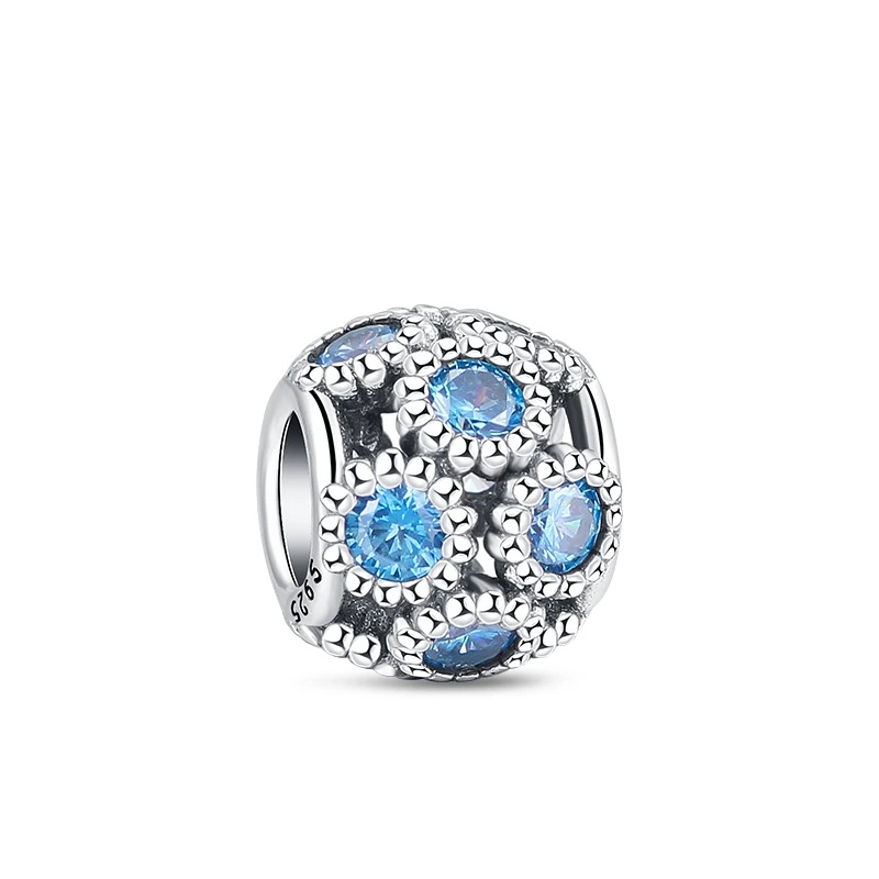 Charm/talisman argint 925, JW1119, model rotund, placat cu rodiu - poza 1