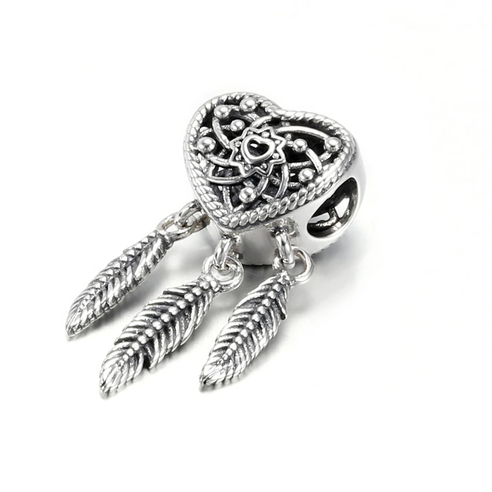 Charm/talisman argint 925, JW1145, model inima si pene, placat cu rodiu - poza 4