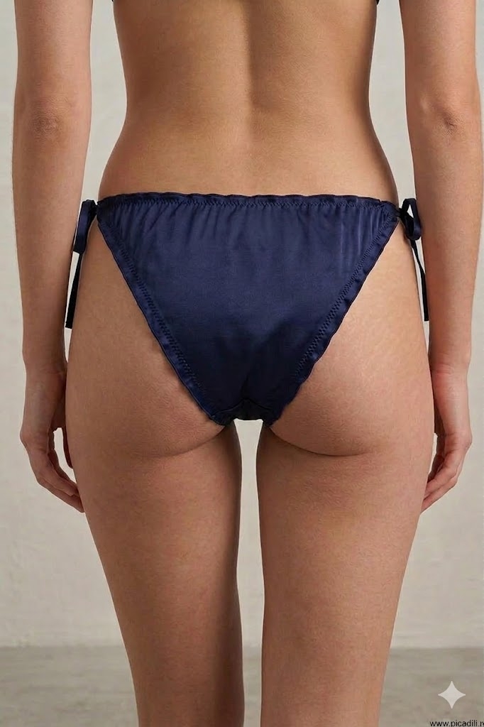 Chiloti din bumbac, pentru dama, 38655-BLUE, Albastru - poza 2