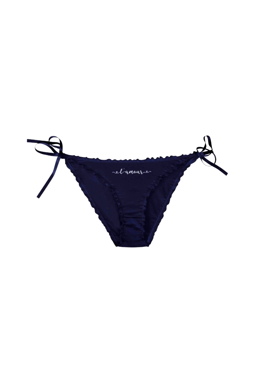 Chiloti din bumbac, pentru dama, 38655-BLUE, Albastru - poza 3