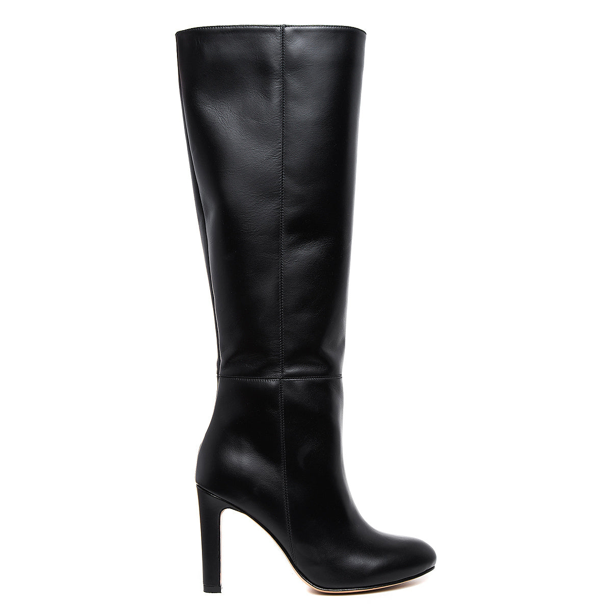 Cizme Clara Piele Naturala, Sub Genunchi, Negre - 38 / 8cm - Subtire