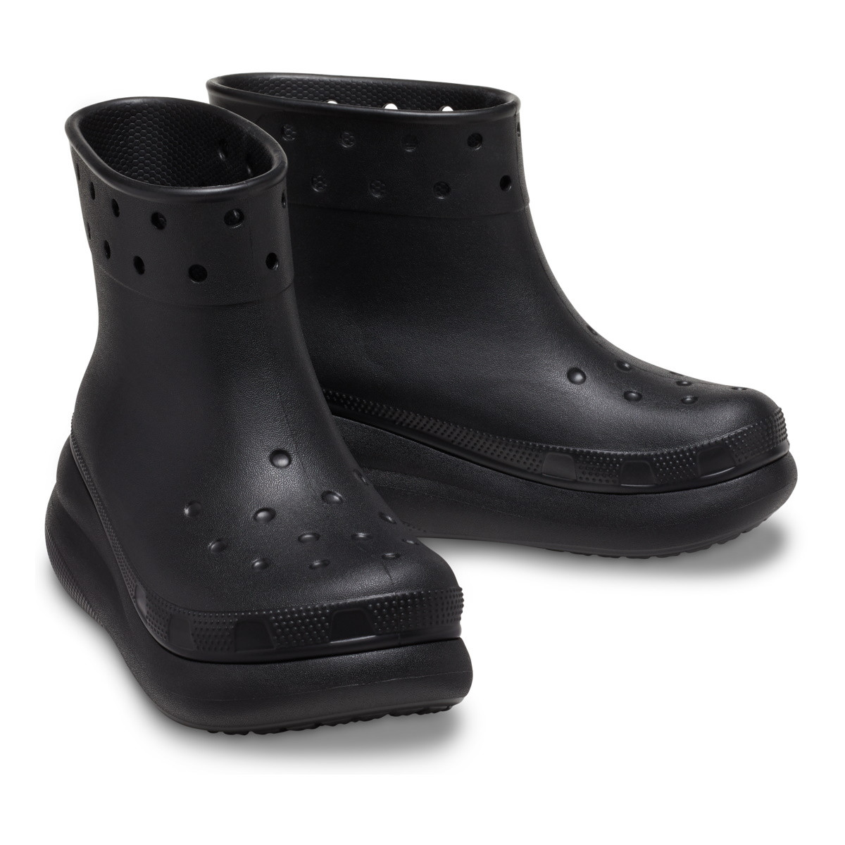Cizme Crocs Classic Crush Rain Boot Negru - Black - poza 5