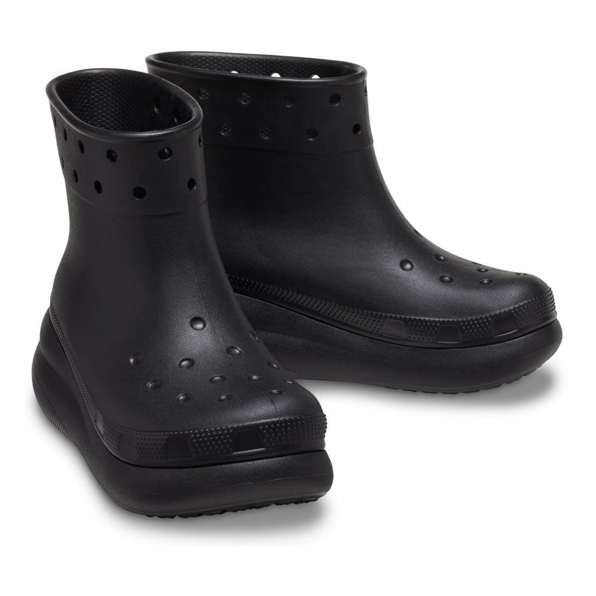 Cizme Crocs Classic Crush Rain Boot Negru - Black - poza 5