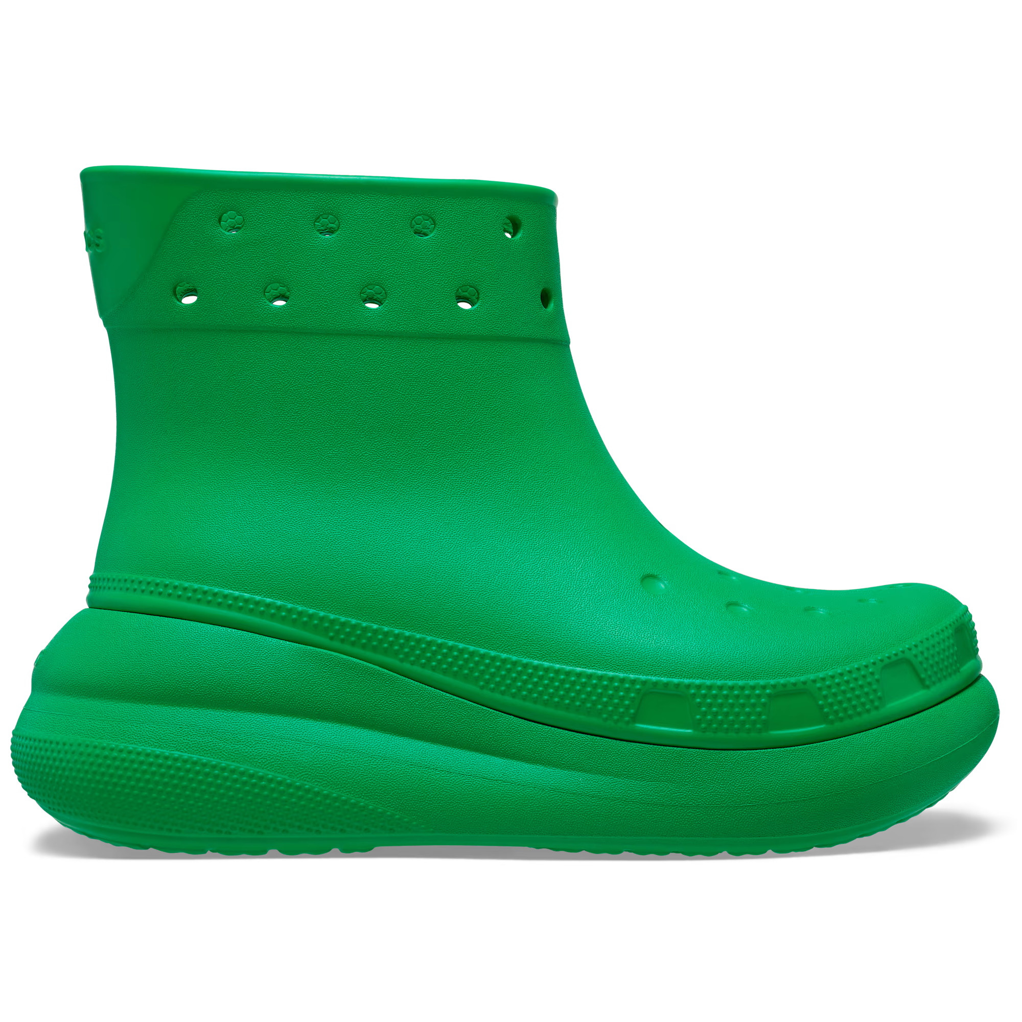 Cizme Crocs Classic Crush Rain Boot Verde - Grass Green - poza 1