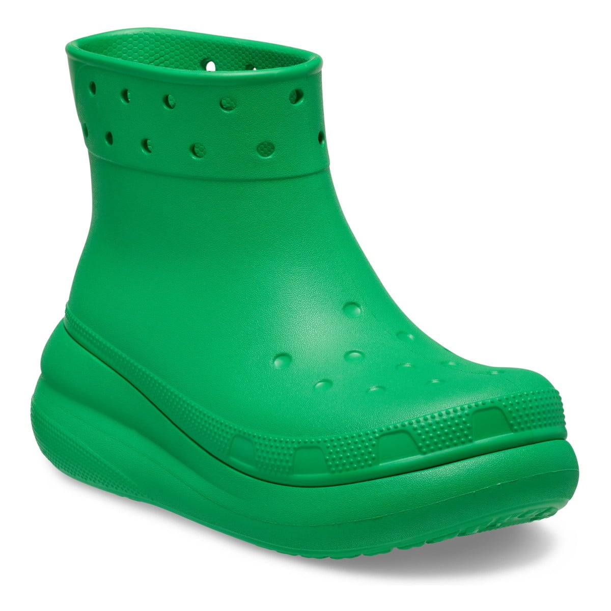 Cizme Crocs Classic Crush Rain Boot Verde - Grass Green - poza 2