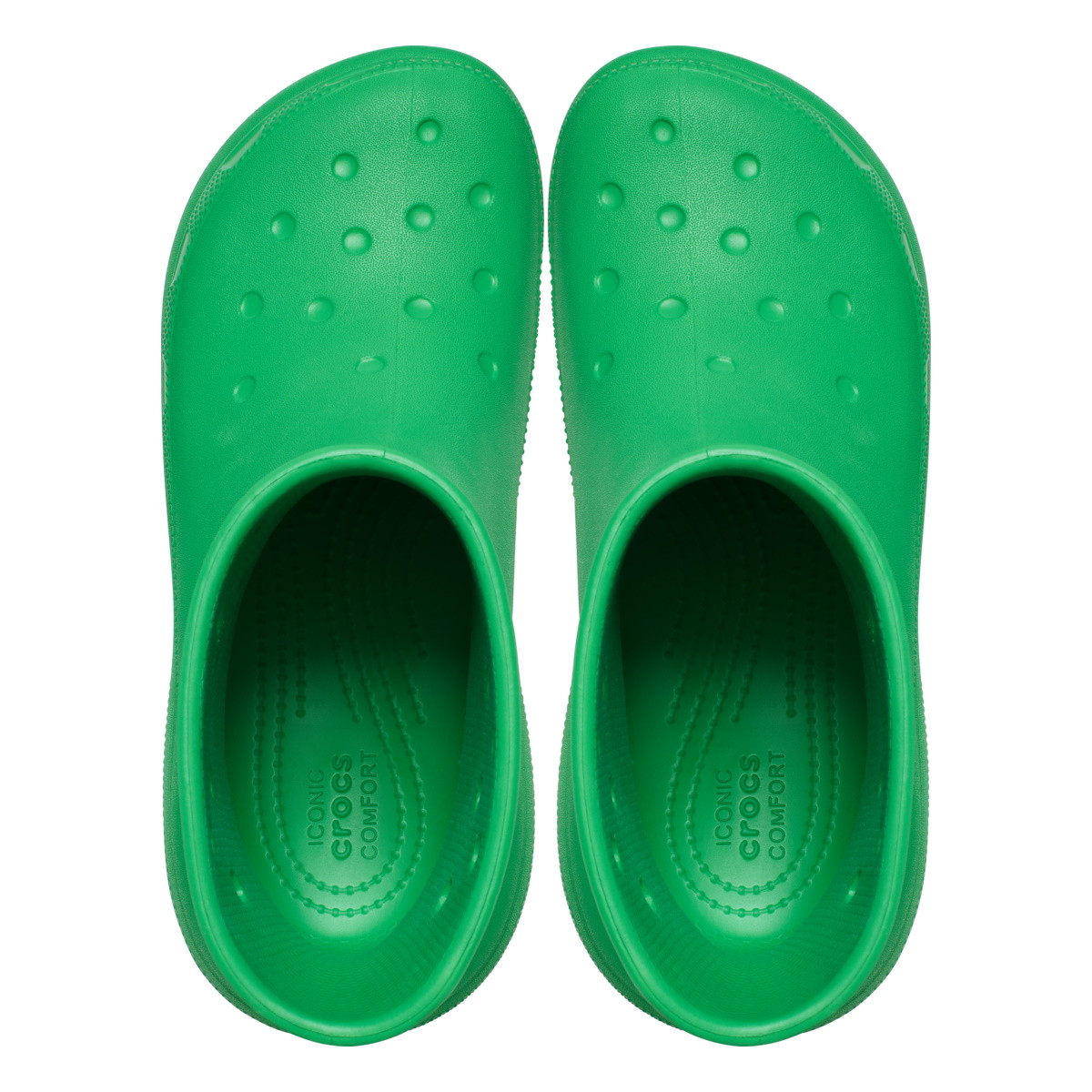 Cizme Crocs Classic Crush Rain Boot Verde - Grass Green - poza 5