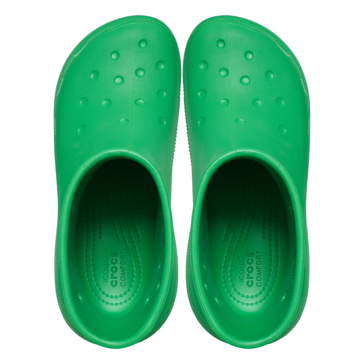 Cizme Crocs Classic Crush Rain Boot Verde - Grass Green - poza 5