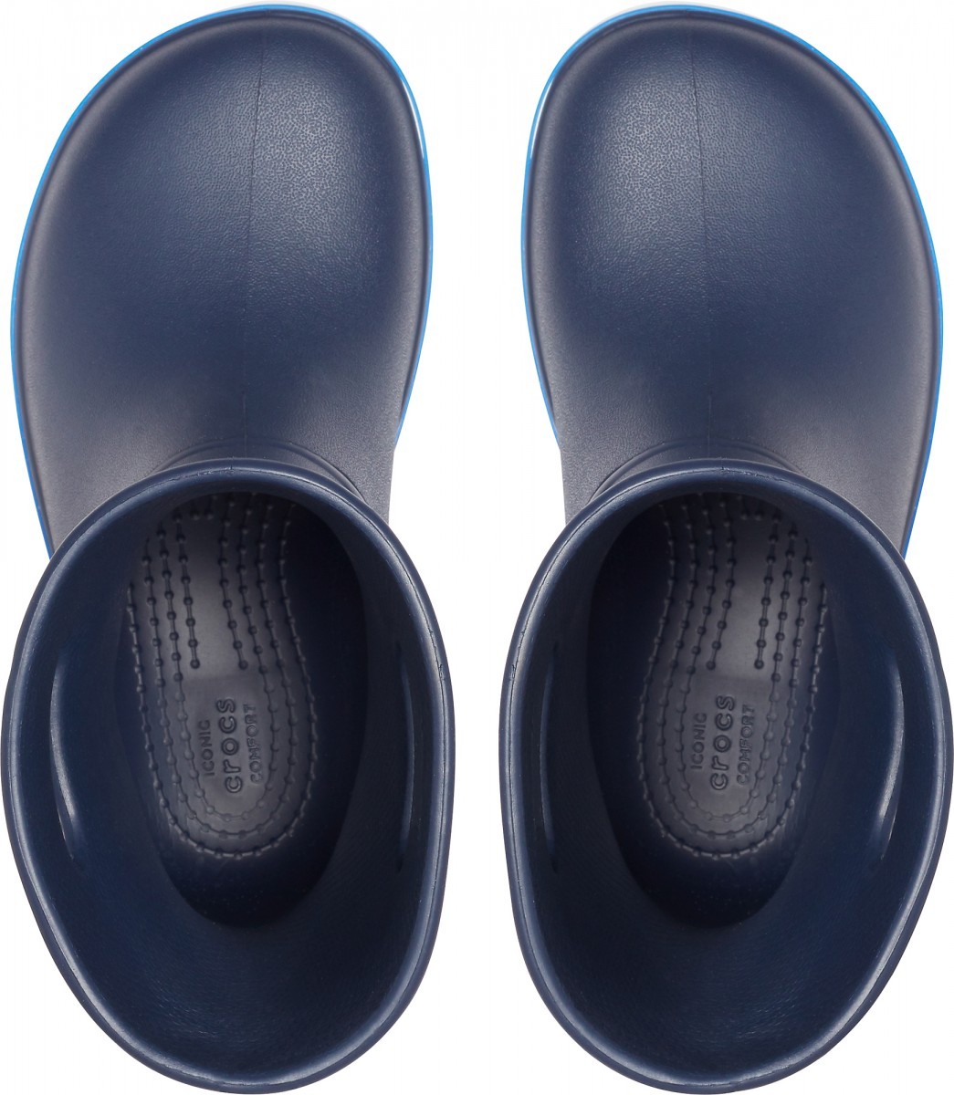 Cizme Crocs Kids' Crocband Rain Boot Albastru - Navy/Bright Cobalt - poza 3