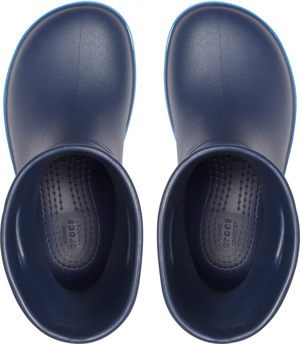 Cizme Crocs Kids' Crocband Rain Boot Albastru - Navy/Bright Cobalt - poza 3