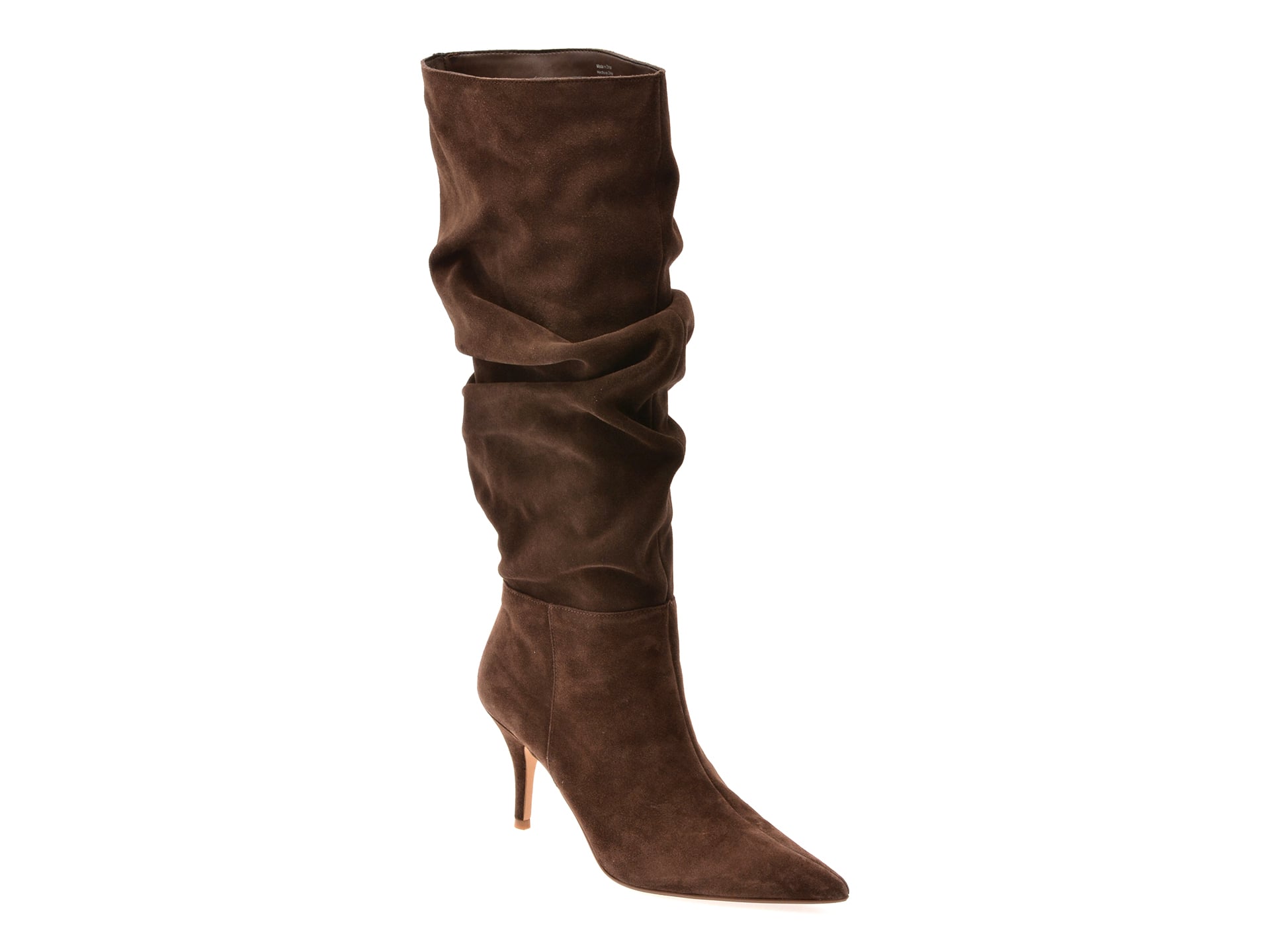 Cizme elegante ALDO maro, KIMMIA 210, din piele intoarsa
