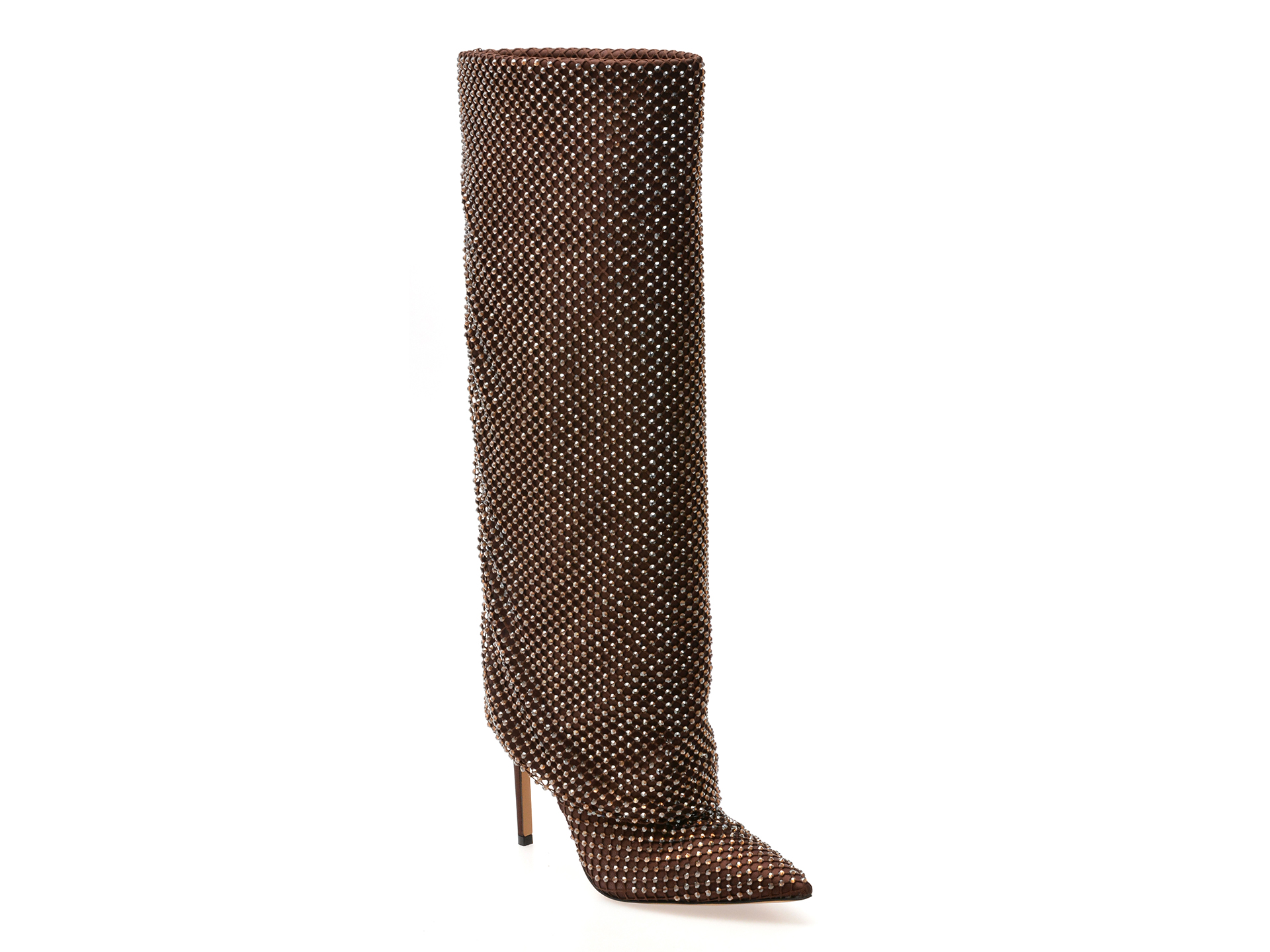 Cizme elegante ALDO maro, LIVYDALIA 201, din material textil