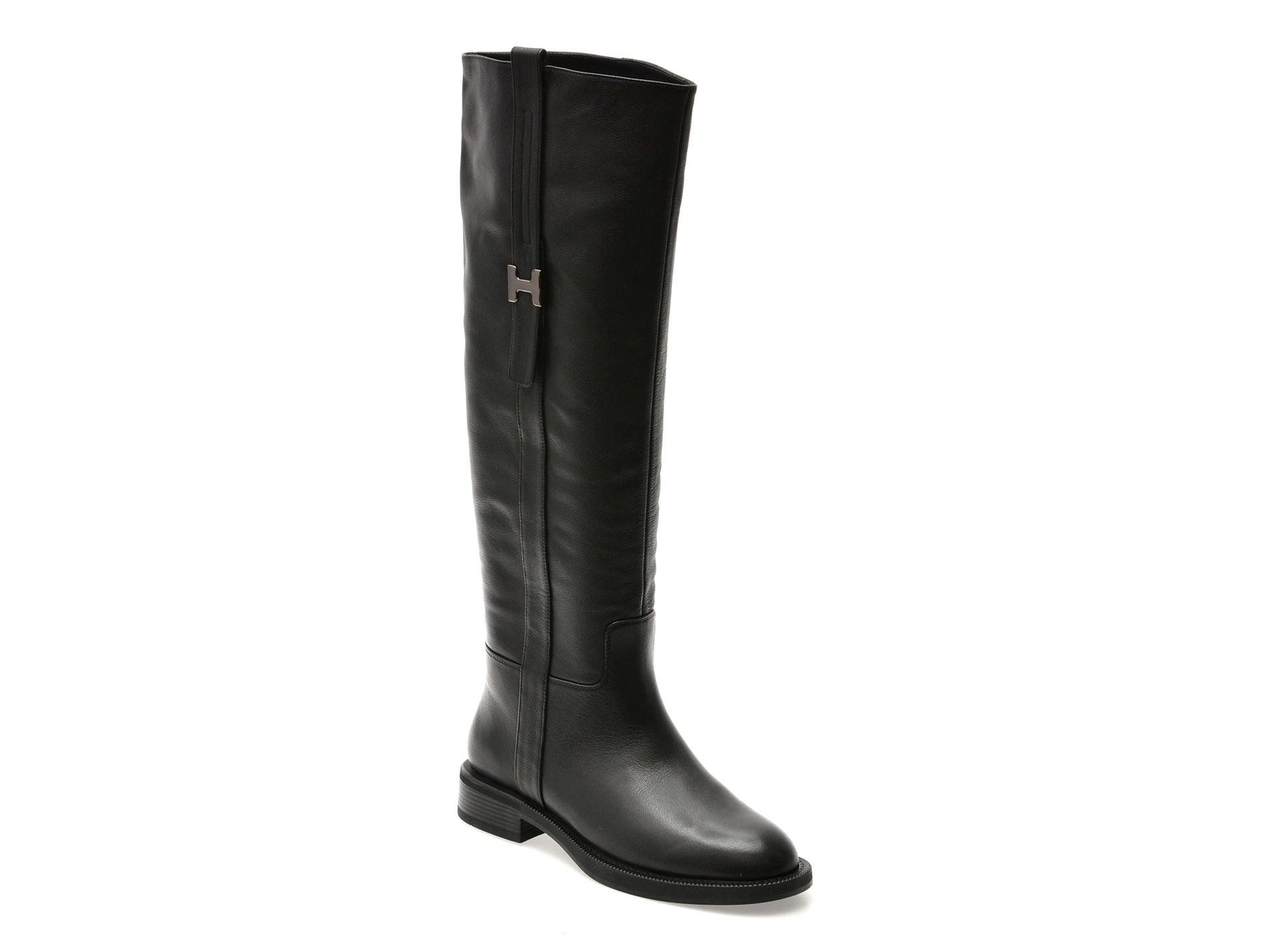 Cizme EPICA negre, W1116HD, din piele naturala