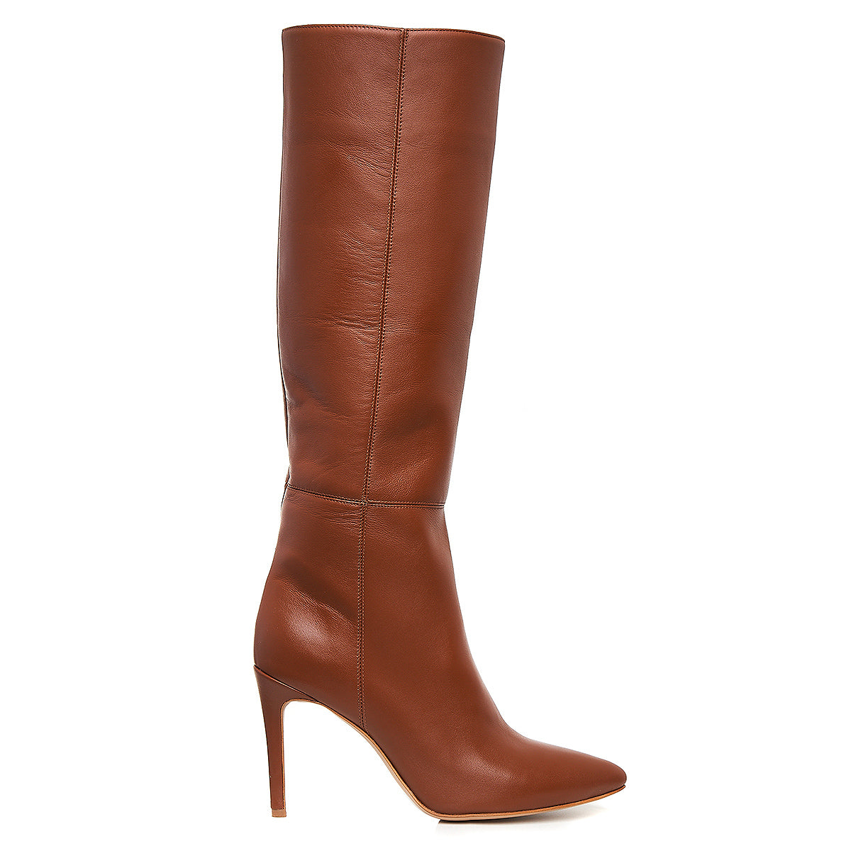 Cizme Milla Piele Naturala, Sub Genunchi, Maron-Caramel - 34 / 11 cm