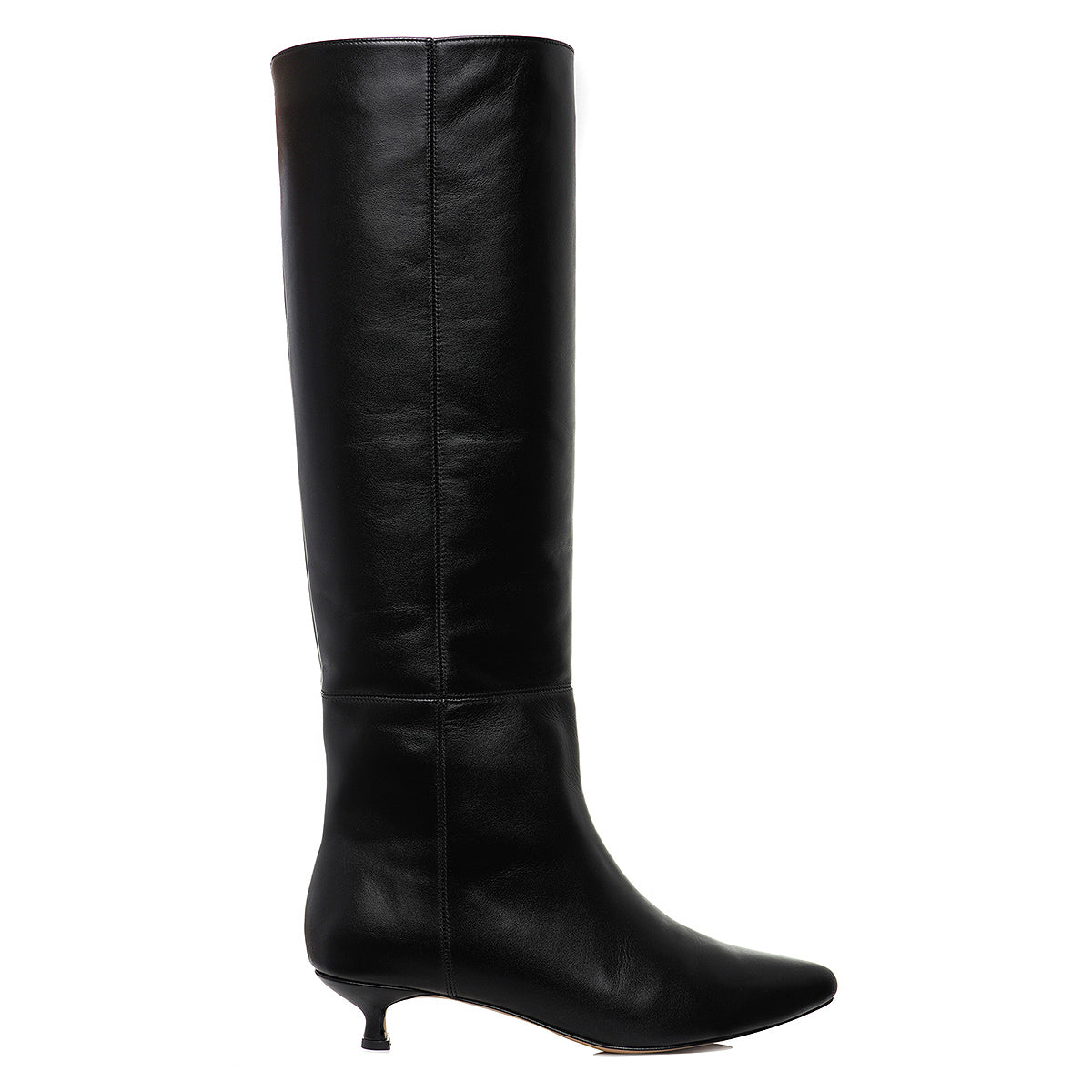 Cizme Milla Piele Naturala, Sub Genunchi, Negre - 36 / 4 cm
