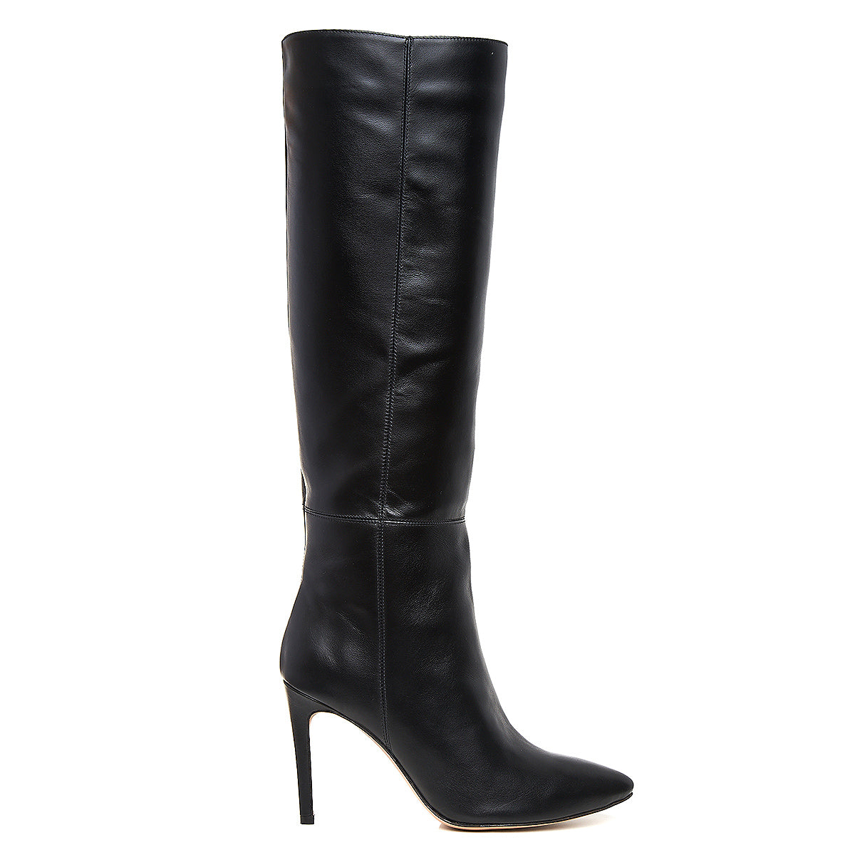 Cizme Milla Piele Naturala, Sub Genunchi, Negre - 38 / 8 cm
