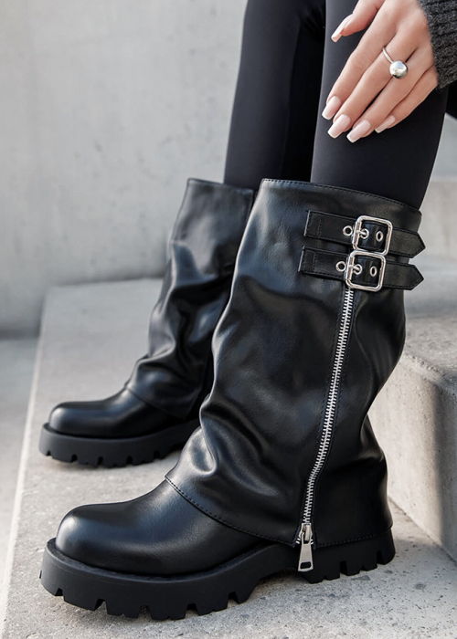 Cizme negre dama casual 7656A 19