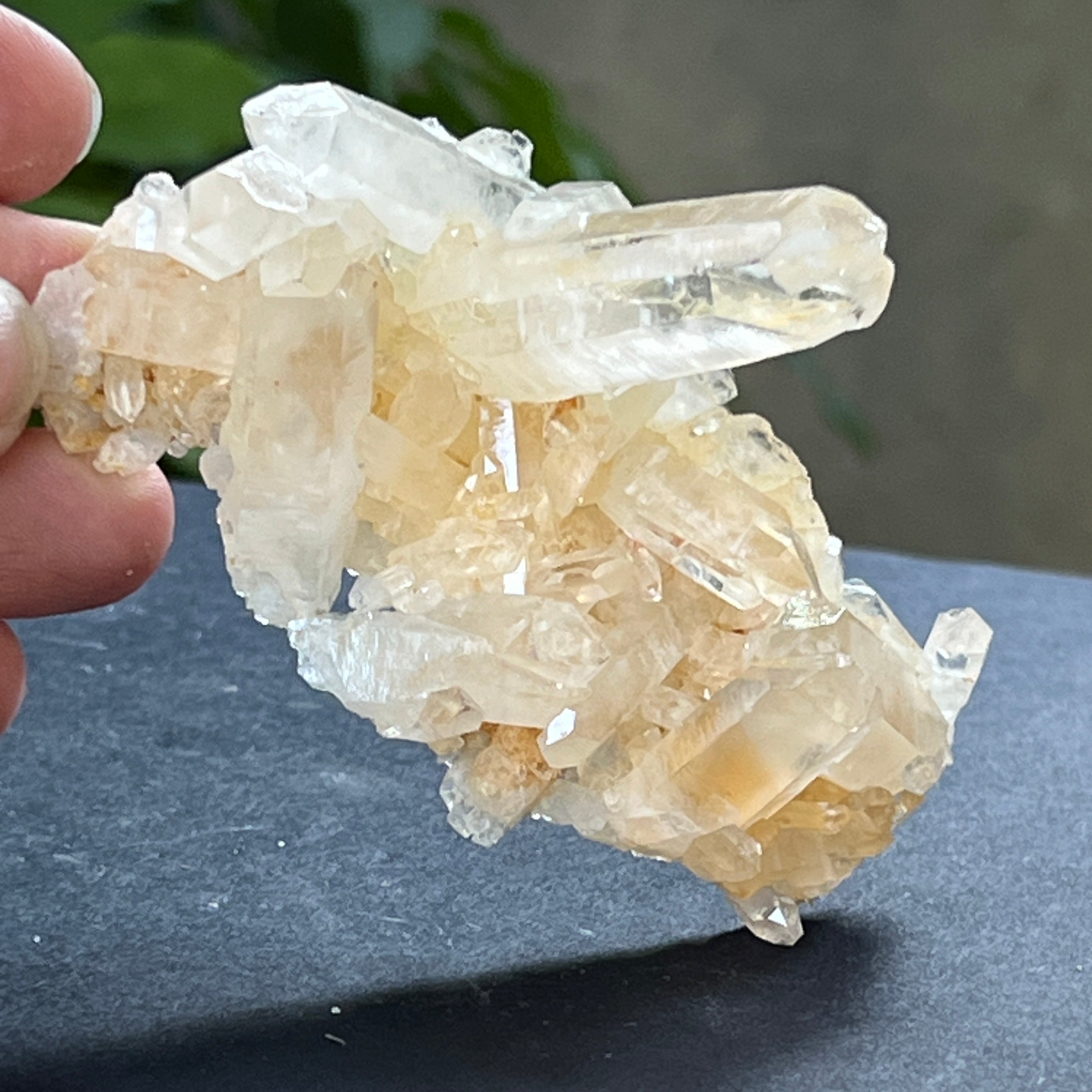 Cluster cuart incolor, floare de mina, cristal de stanca Zimbabwe m12