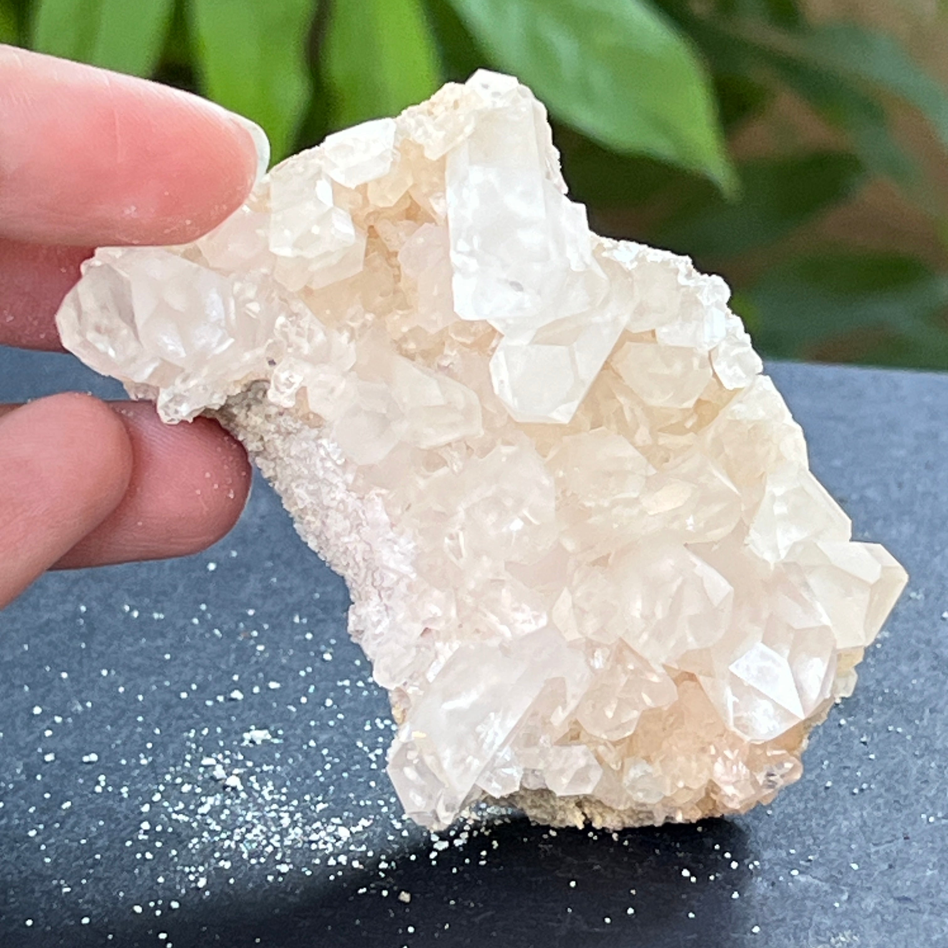 Cluster cuart incolor, floare de mina, cristal de stanca Zimbabwe m3