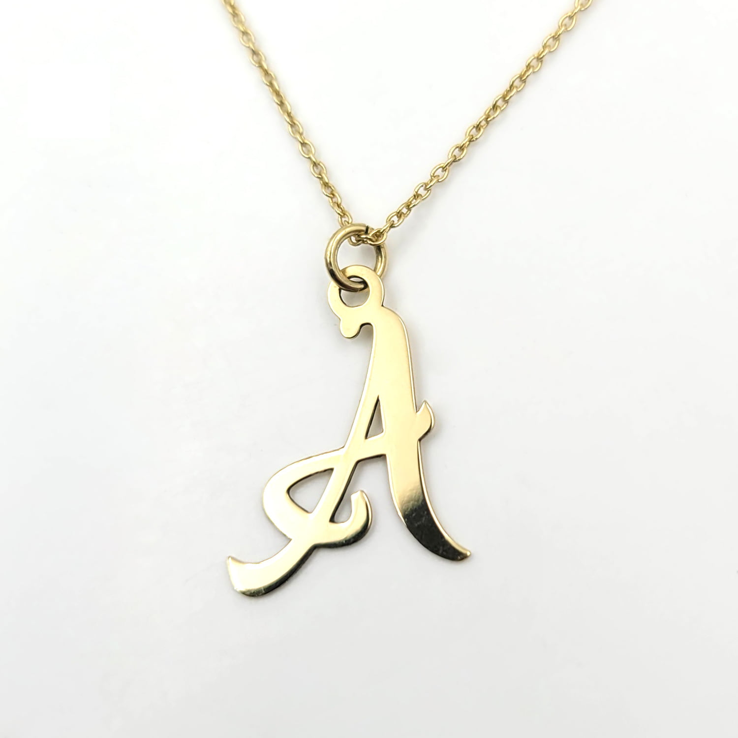 Colier aur 14k cu initiala personalizat - 45 cm ( 42 + 3 cm prelungire)