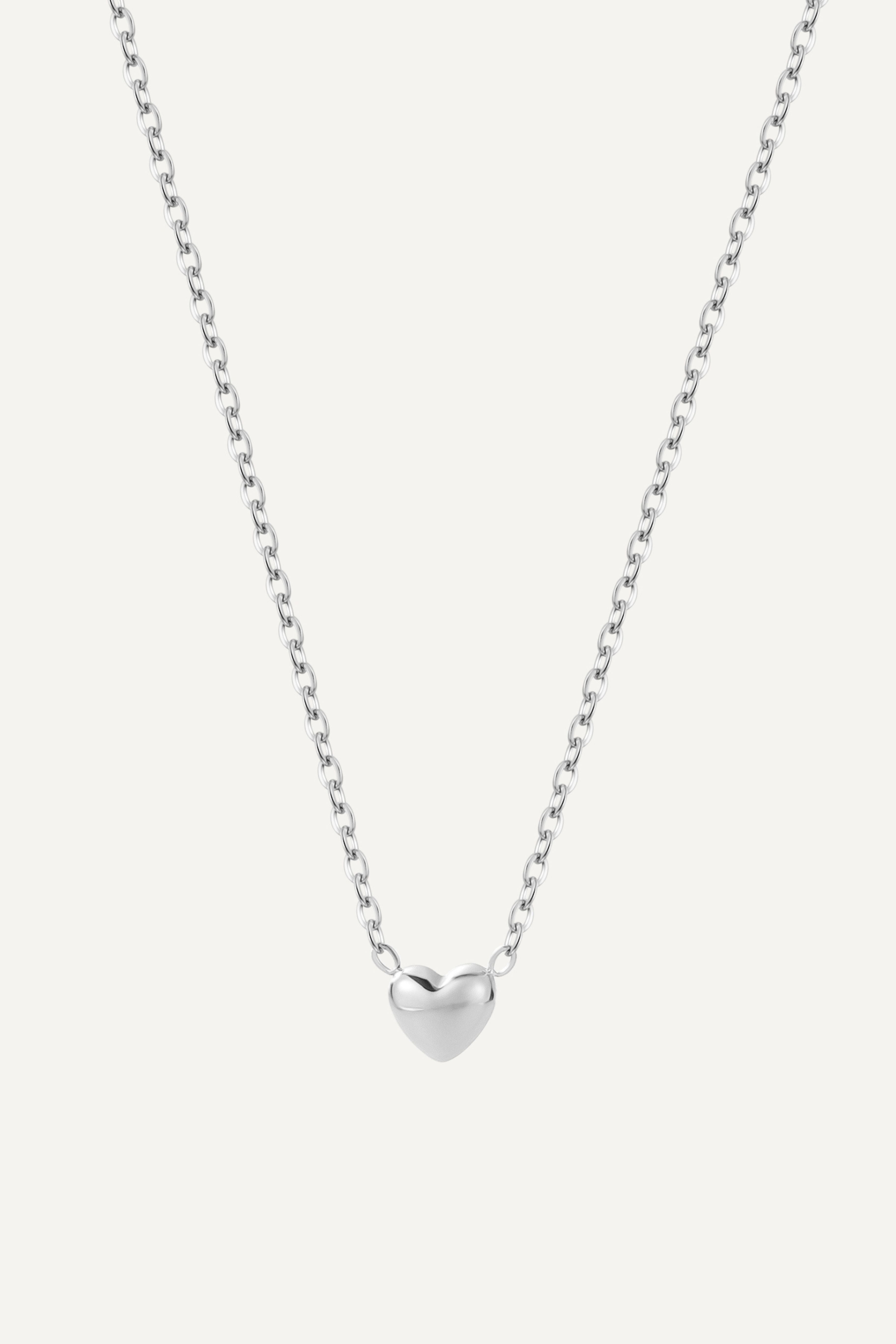 Colier Heart Gold - Silver