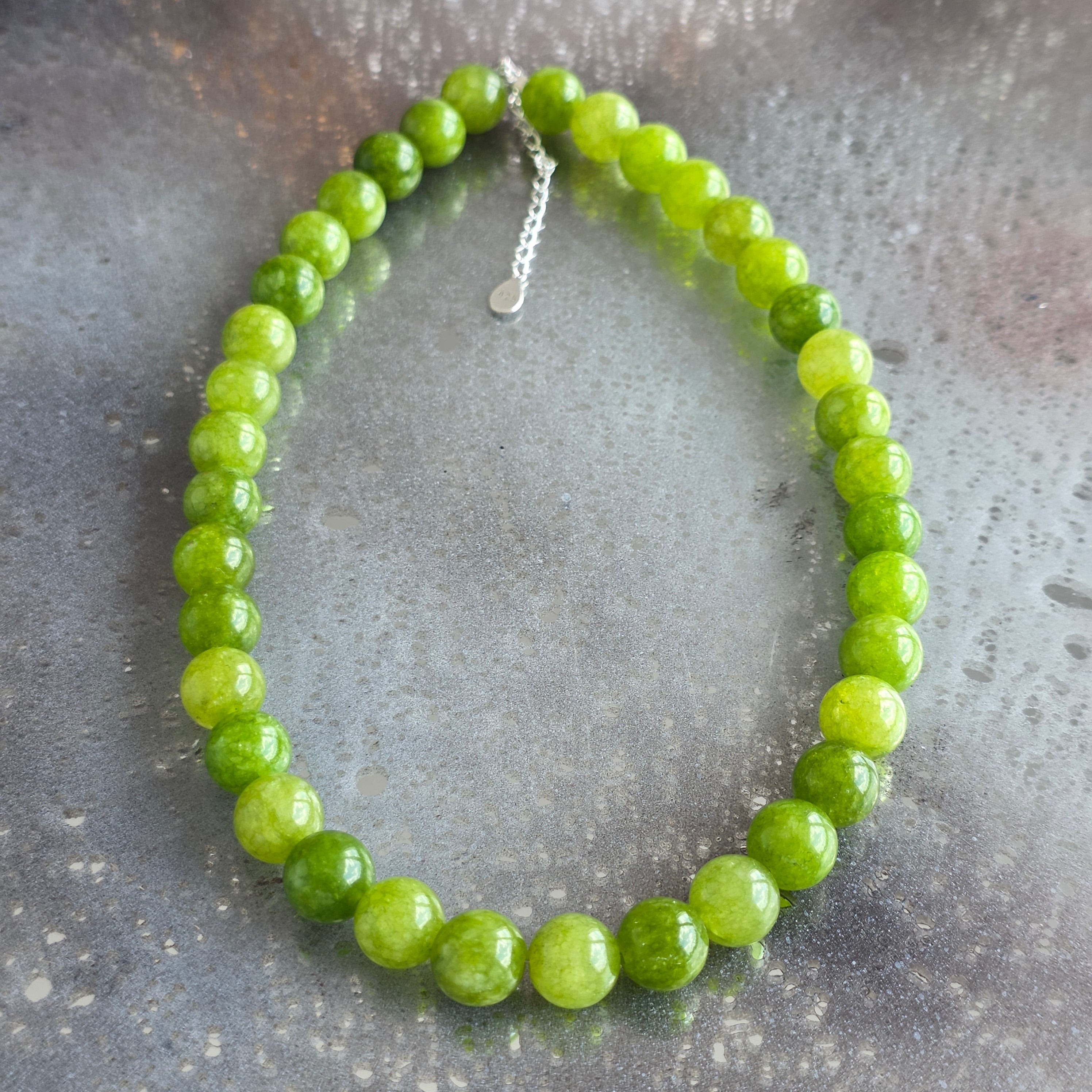 Colier jad verde Nara #354