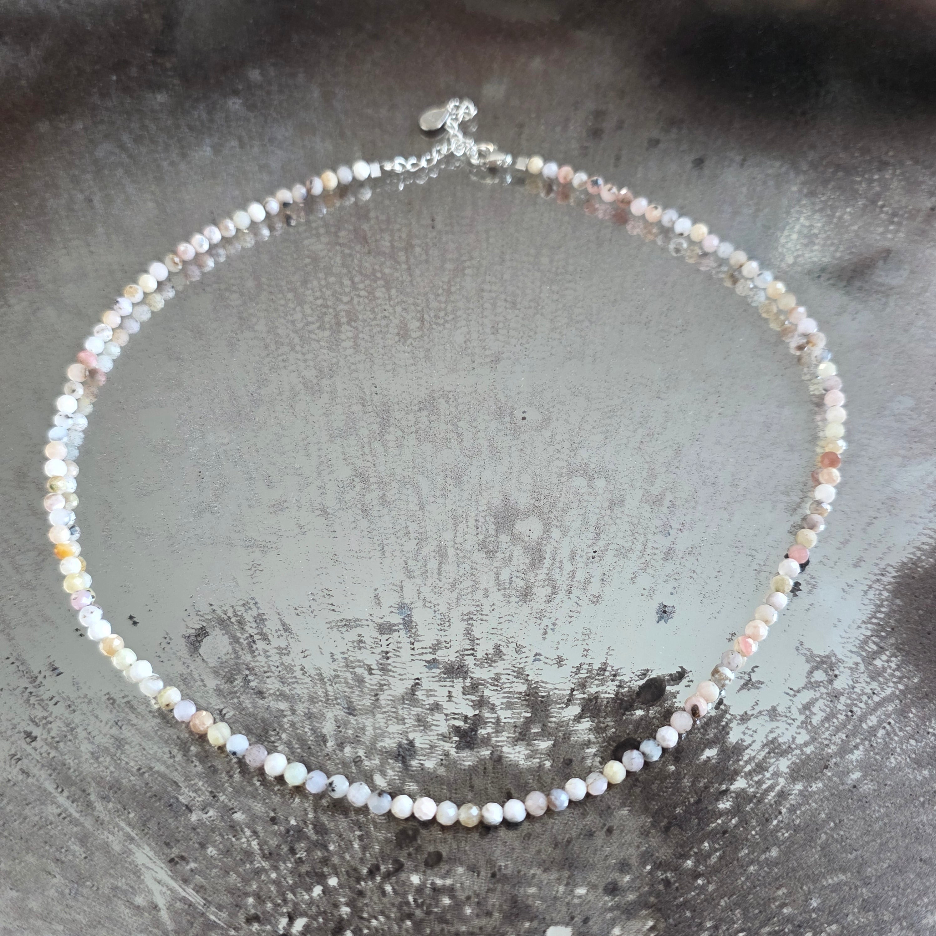Colier opal roz Peace #216