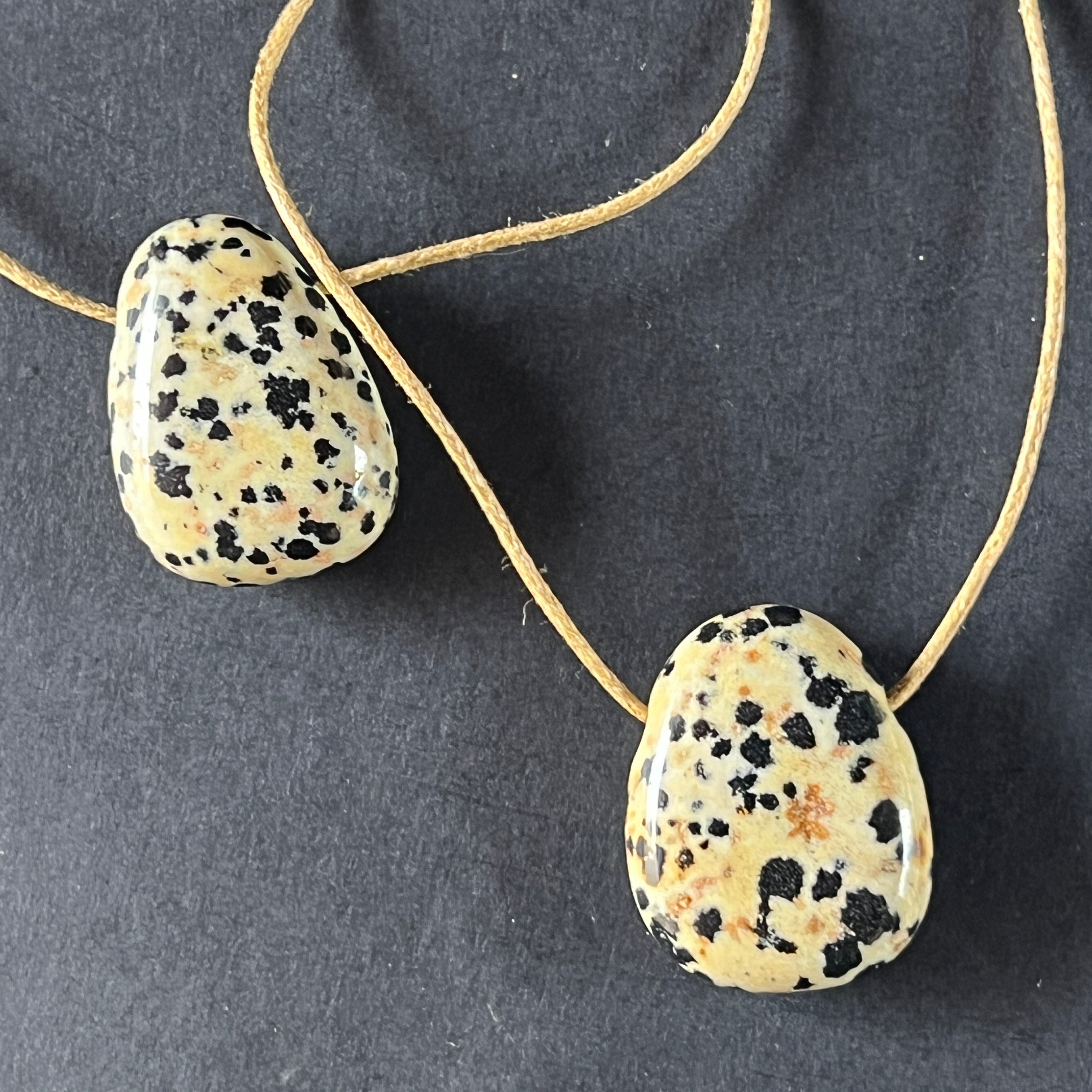 Colier pandantiv jasp dalmatian DROP
