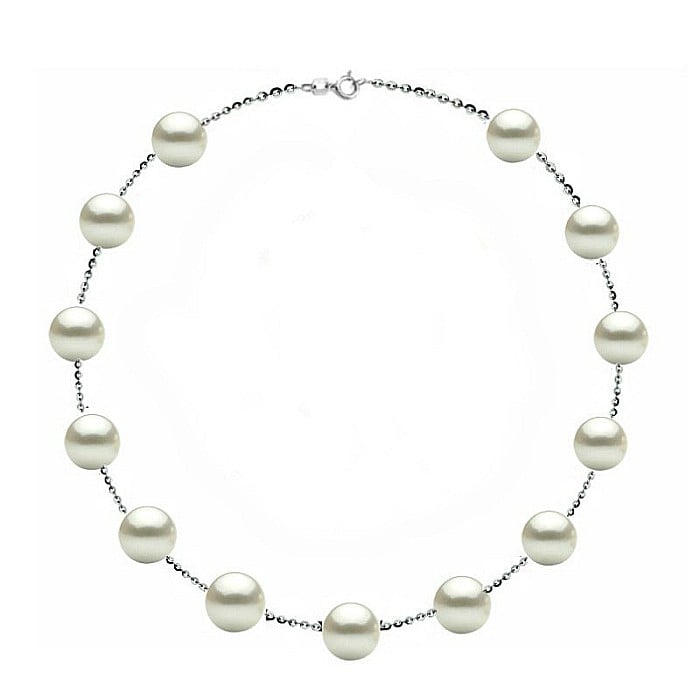 Colier Perle Naturale 7-8 mm, Calitate AAA, Argint 925, Office Elegant KASKADDA