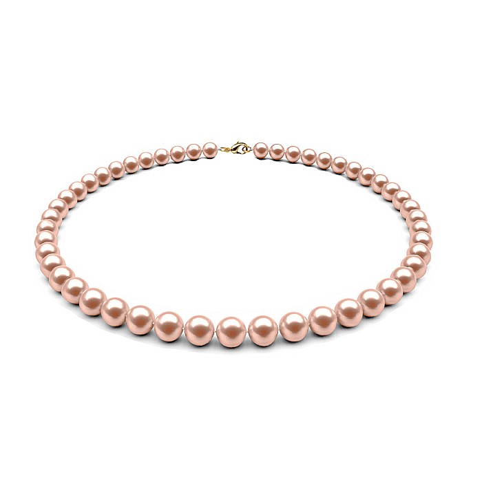 Colier Perle Naturale Lavanda, 6-7 mm cu Inchizatoare Aur 14K (aur 585) KASKADDA